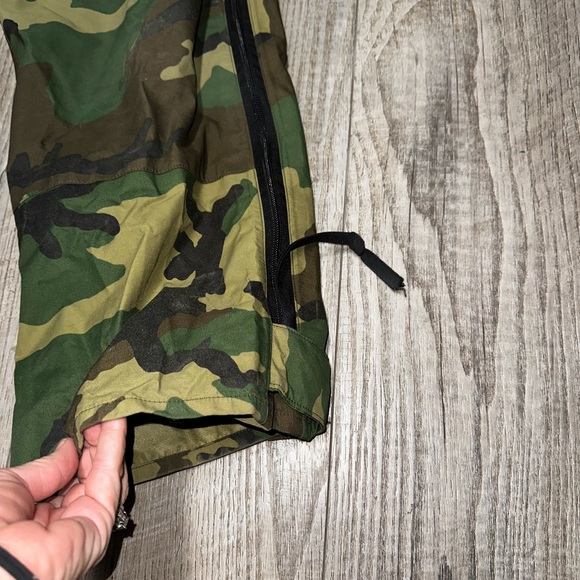 Vintage BDU US military army camo extended cold weather trousers pants S/M rain - Picture 3 of 11